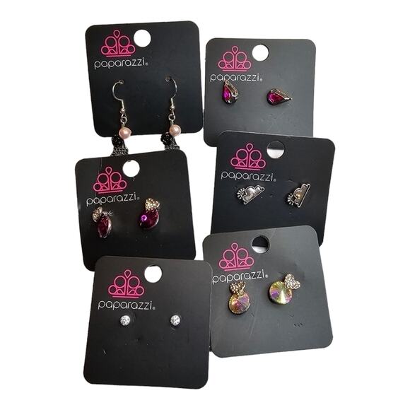 Paparazzi Stretch Bracelet and Pierced Earring Lot of 14 NEW Lot 2592 - Picture 3 of 8